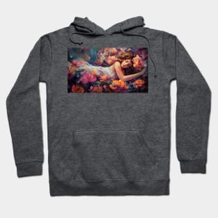 Sleeping beauty in the garden 1 Hoodie